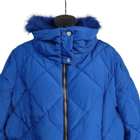 New York & Company Women's Blue Puffer Jacket Size XL NWT - Picture 3 of 12